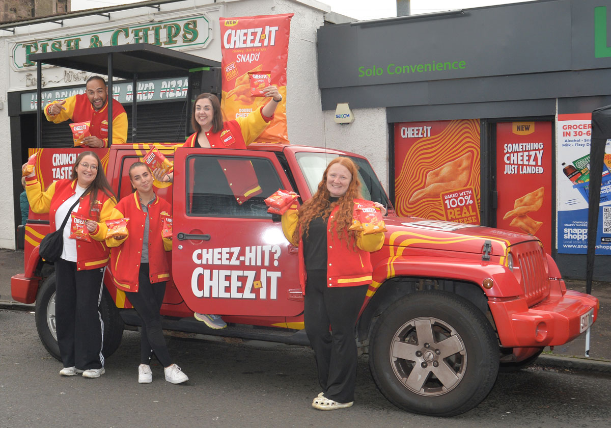 The Cheez-It branded Jeep, complete with DJ on the decks, proved to be a smash hit.