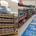 Hovis teams up with Morrisons and FareShare Images of promotions in Morrisons stores for the collaboration between the supermarket, Hovis and FareShare including end of aisle displays and a store floor layout.
