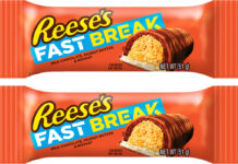 Pack shots of Reese's Fast Break bars.