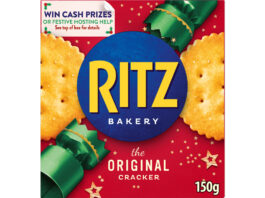 Christmas packs on the Ritz Pack shot of Ritz crackers 2024 festive packs.