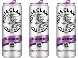 White Claw rolls out Blackberry flavour for new season Pack shots White Claw Blackberry cans.