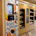 Driving consumers to bp dealerships Food to go station at a bp forecourt.