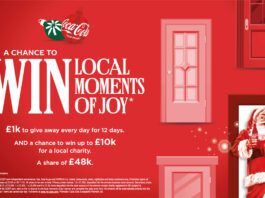 CCEP unveils Christmas retailer prize giveaway Promotional image of Coca-Cola Europacific Partners' Win Local Moments of Joy competition.