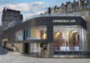 A planned design for Edinburgh Gin's distillery featuring an estimation of what the building looks like.