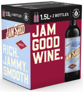 The Jam Shed Shiraz Mini Box.