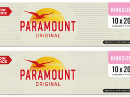 Imperial rolls out new Paramount cigarettes Pack shots of Paramunt Cigarettes.