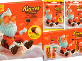 Reese’s unwraps its Christmas line up Pack shots of Reece's Christmas confectionery including Reese's DJ Santa Advent Calendar, Reese's Peanut Butter Cups Ultimate Selection Box, Peanut Butter Cups DJ Santa's Disco Lights and Reece's White DJ Santa's Disco Lights.