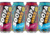 Pack shots of Soopa Hooch Blue Raspberry and Cherry Cola.