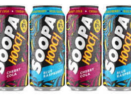 Soopa Hooch builds a fruity range Pack shots of Soopa Hooch Blue Raspberry and Cherry Cola.