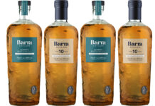 Pack shots of Isle of Barra Distillers' whisky range including its 10 Year Old Single Malt and Blended Whisky variants.