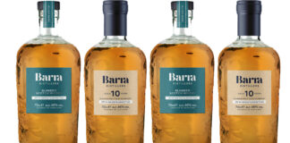 Pack shots of Isle of Barra Distillers' whisky range including its 10 Year Old Single Malt and Blended Whisky variants.