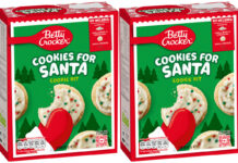 Pack shots of Betty Crocker Cookies for Santa kits.