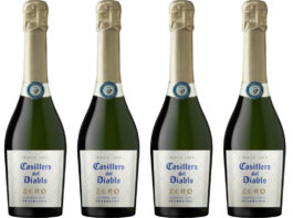 Casillero del Diablo launches Zero alcohol sparkling wine Pack shots of Casillero del Diablo Zero Sparkling Wine.