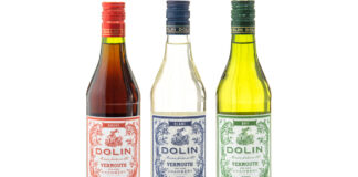 Pack shots of Dolin Vermouth range including Rouge, Dry and Blanc.