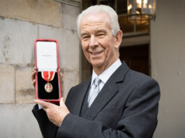Former Walker’s Shortbread director Jim Walker dies Sir Jim Walker accepting his knighthood from the King in 2022.