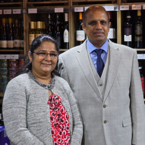 Retailers Shiva and Shanti, store owners at Premier Dunbar.