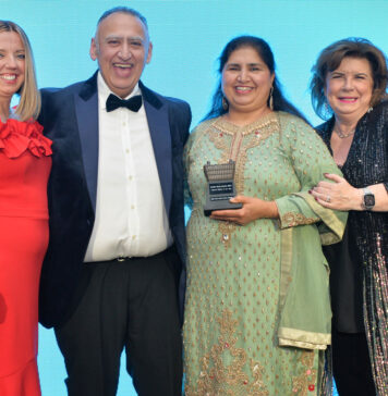 Mumtaz Ali and his wife took to the Scottish Grocer Awards 2024 stage to receive the Tobacco Retailer of the Year accolade.