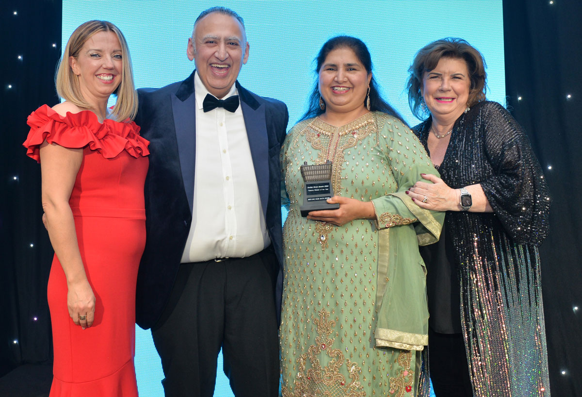 Mumtaz Ali and his wife took to the Scottish Grocer Awards 2024 stage to receive the Tobacco Retailer of the Year accolade.