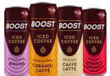 Boost offers a range of PMP Iced Coffee drinks with a variety of different flavours.