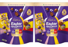 Pack shots of Cadbury Easter Favourites.