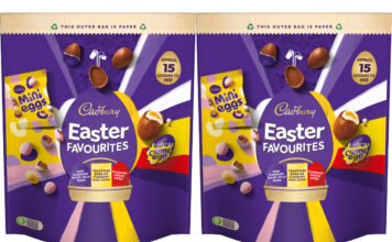 Pack shots of Cadbury Easter Favourites.