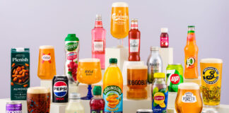 Range of drinks options from Carlsberg Marston's Brewing Company and Britvic UK as part of a merger between the two companies.