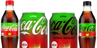 The new Coca-Cola Lime is available in a number of formats for both Original Taste and Zero Sugar variants.