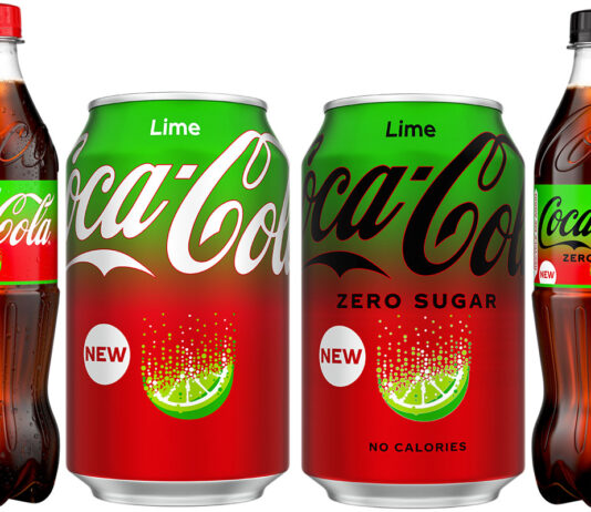 Coca-Cola introduces new lime flavour The new Coca-Cola Lime is available in a number of formats for both Original Taste and Zero Sugar variants.