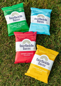 Fairfields Farm has an expansive range of flavours for its gluten-free crisps.