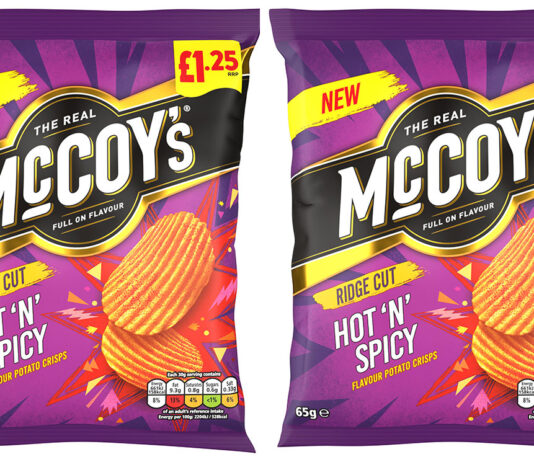 KP Snacks launches McCoy’s Hot ‘n’ Spicy KP Snacks is launching a new McCoy's variant – Hot 'n' Spicy in a £1.25 PMP 65g sharing bag format – that it believes will become a consumer favourite.