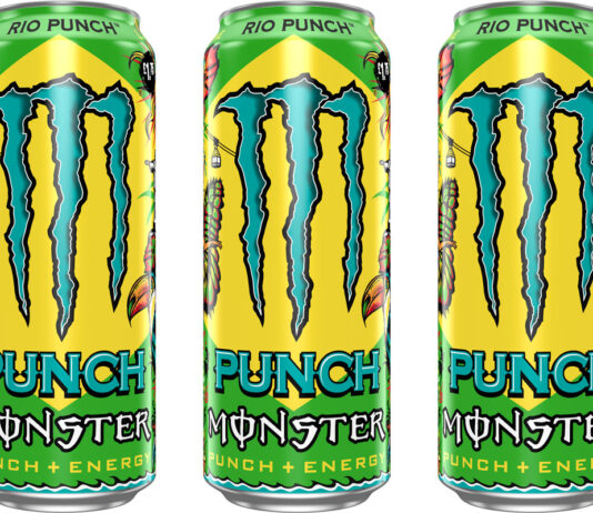 Monster Energy builds a fruity offer with new Juiced flavour Pack shots of Monster Energy Rio Punch cans.