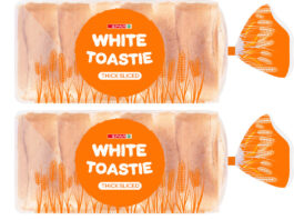Spar launches Thick Toastie bread loaf Pack shot of Spar White Toastie Thick Loaf.
