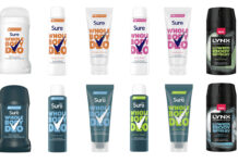 Unilever Whole Body Deodorant range including products from Sure and Lynx.