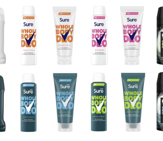 Sure and Lynx to deliver a fresh feeling for the whole body Unilever Whole Body Deodorant range including products from Sure and Lynx.
