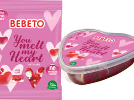 Bebeto rolls out Heart shaped sweets for Valentine’s Pack shots of Bebeto You Melt My Heart sweets in a bag as well as a tub.