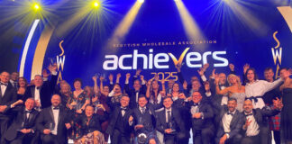 Group shot of the winners at the Scottish Wholesale Association Achievers Awards 2025.