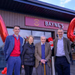 Bayne’s marks 70 years with new store opening The Bayne's family stand outside the Perth Inverlamond Retail Park store with a 7 and 0 balloons to mark the family's 70 years of business.