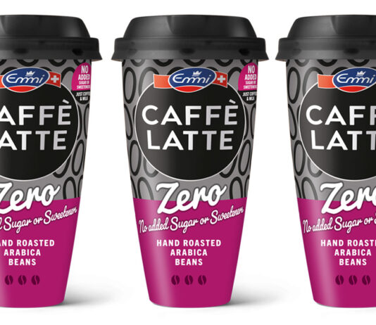 Emmi coffee rolls out new Latte Zero variant Pack shots of Emmi Caffé Latte Zero coffees.