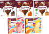 Pack shots of Häagen-Dazs Stickbars including Cookies & Cream, Salted Caramel, Macadamia Nut Brittle, Peach & Raspberry and Mango & Passionfruit variant.