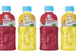 Mogu Mogu taps into soaring demand with new Zero Sugar drinks Pack shots of Mogu Mogu Zero Sugar Summer Berries and Zero Sugar Tropical Delight.