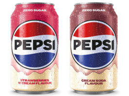 Pepsi unveils new indulgent cola flavours Pack shots of Pepsi Treats Strawberries 'N' Cream and Cream Soda.
