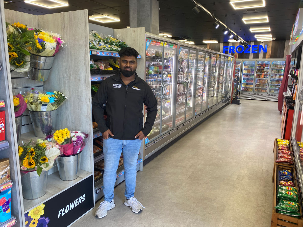 Girish Jeeva has installed Visu.ai's anti-theft systems in his Premier shop at Barmulloch, Glasgow.