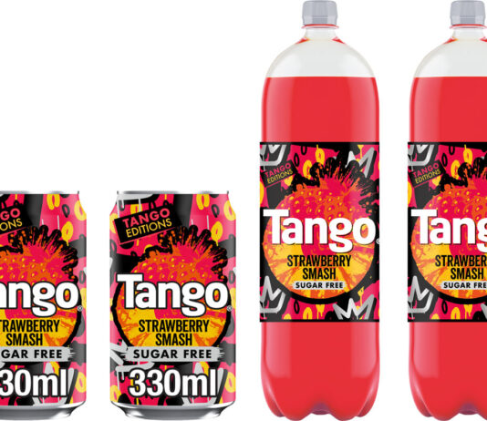 Tango unveils new Strawberry Editions flavour Pack shots of Tango Editions Limited Edition Strawberry Smash including 330ml cans and 2 litre bottles.