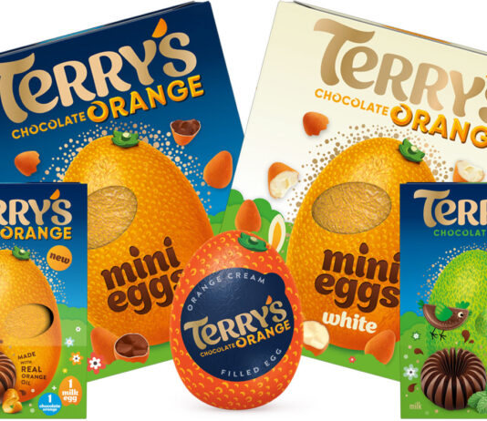 Terry’s Chocolate aims to crack open sales with its Easter range Pack shots of Terry's Chocolate Easter range including Terry's Chocolate Orange Mini Eggs Easter Egg, Terry's Chocolate Orange White Mini Eggs Easter Egg, Terry's Chocolate Orange Easter Egg, Terry's Chocolate Orange Mint Easter Egg and Terry's Chocolate Orange Orange Cream Filled Egg.