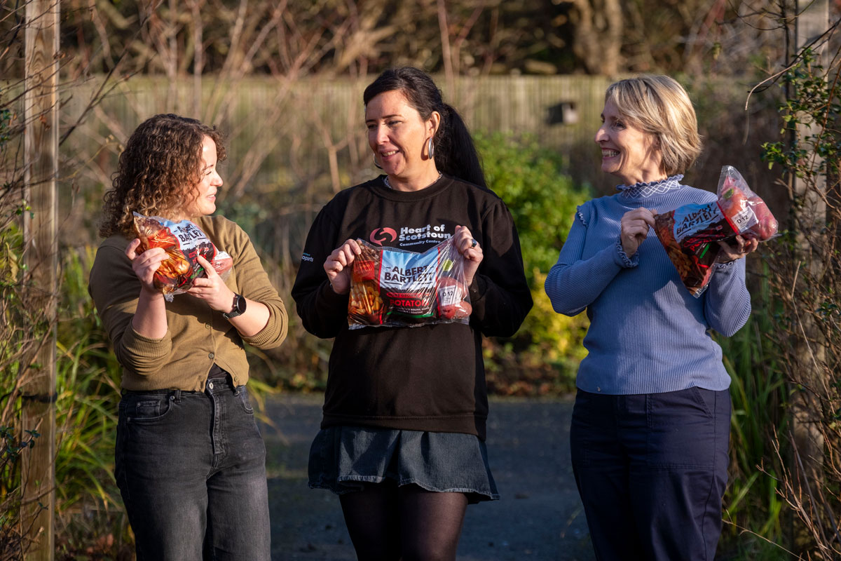 Albert Bartlett and The Heart of Scotstoun celebrate the partnership enabled by FareShare.