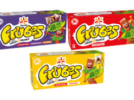 Frubes unveils new look to drive sales with families Pack shots of Frubes including Strawberries, Red Berries and Peach Multipack, Strawberry and Banana flavours Multipack and Strawberry Flavour Multipack.