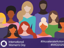 Celebrating the influential women across convenience A illustration showing the images of women without distinct feature for International Women's Day 2025. The International Women's Day logo sits in the bottom left corner with the hashtags #AccelerateAction and #IWD2025 in the bottom right corner.