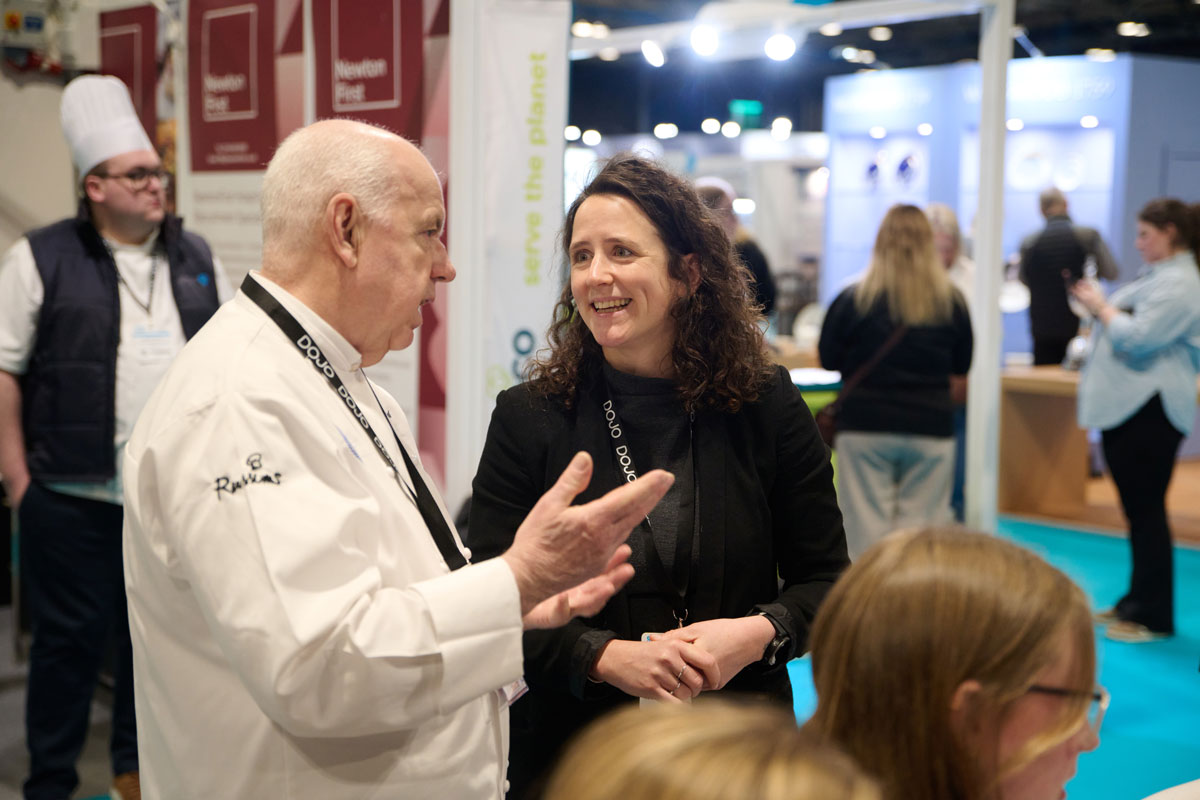 Scottish Government Rural Affairs Secretary Mairi Gougeon took time to explore the stands and talk to a variety of exhibitors and experts at ScotHot25.