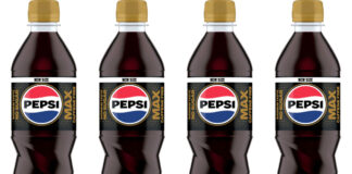 Pack shots of Pepsi Max Caffeine Free 500ml bottles.