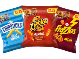 Win free theme park tickets with PepsiCo Pack shots of £1.25 PMP packs of Chipsticks, Cheetos Twisted and Frazzles with an on-pack promotion to win tickets for Merlin Entertainment venues.
